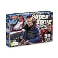 Игровая приставка 16 bit Super Drive GTA (55 в 1) + 55 встроенных игр + 2 геймпада (Черная)