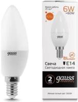 Светодиодная лампа Gauss LED Elementary Candle 6W E14 3000K