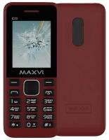 Телефон MAXVI C20, 2 SIM, винный красный