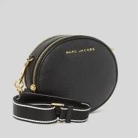 Сумка кросс-боди MARC JACOBS, фактура зернистая, черный