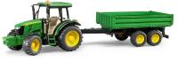 Трактор Bruder John Deere 5115M с прицепом 02-108