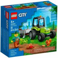 Конструктор LEGO City 60390 Парковый трактор, 86 деталей, 5+