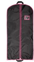 Чехол для одежды, GolD, 120х60, на молнии, с ручкой, оксфорд, черный, розовый