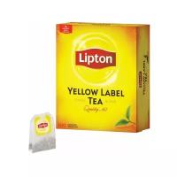 Чай LIPTON (Липтон) "Yellow Label", черный, 100 пакетиков с ярлычками по 2 г, 20248358