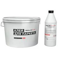 Клей для паркета Tricol 2K PU PT ECO, двухкомпонентный полиуретановый для всех типов покрытий, 11 кг