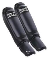 Защита голени и стопы Everlast Martial Arts Leather Shin-Instep S/M черная