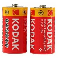 Батарейка солевая Kodak Extra Heavy Duty, С, R14-2S, 1.5В, спайка, 2 шт
