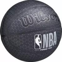 Мяч баскетбольный WILSON NBA Forge Pro Printed WTB8001XB07, размер 7, черный