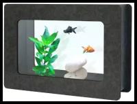Nano fashion Vision-L аквариум черный 46,6*14,8*32,5 см. 13 л фильтр TC-200