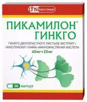 Пикамилон Гинкго капс., 40 мг+20 мг, 30 шт