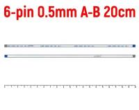 Шлейф кнопки включения для ноутбука ASUS R513V 6-pin Шаг 0.5mm Длина 20cm Обратный A-B AWM 20624 80C 60V VW-1