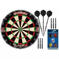 Игровой набор Winmau Champion черный/бежевый 3 шт