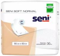 Пеленки 60х90 см SENI SOFT NORMAL, комплект 30 шт., впитывающие, одноразовые