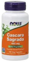 NOW Cascara Sagrada 450 mg 100 вегетарианских капсул