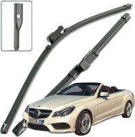 Дворники Mercedes-Benz E-Class (4) W212 Мерседес Е-класс открытый кузов рест. 2013 2014 2015 2016 2017 бескаркасные 600-600 2шт