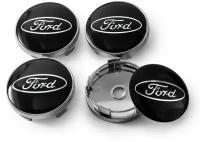 Колпачки ступицы Ford 60 мм комплект черные