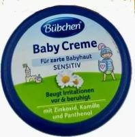 Bubchen Sensitiv Baby Creme Крем для младенцев с цинком, экстрактом ромашки, пантенолом и маслами 20 мл (из Финляндии)