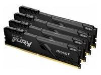 Kingston DRAM 32GB 2666MHz DDR4 CL16 DIMM Kit 4x8Gb FURY Beast Black KF426C16BBK4 32