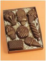 Шоколадная фигурка из бельгийского шоколада Шоколадный набор подарочный "Мороженое"