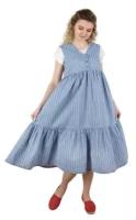 Платье летнее для беременных и кормления Мамуля Красотуля "Филиция" синяя полоска на голубом 42-44