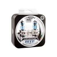 Галогенные автолампы MTF Light серия ARGENTUM +80% H4, 12V, 60/55W, комплект 2 лампы