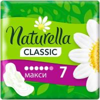 Naturella прокладки Camomile Classic Maxi, 5 капель, 7 шт