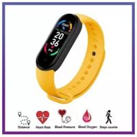 Фитнес-браслет Умный фитнес браслет Smart Band M6 / фитнес браслет с измерением артериального давления / умные часы, желтый