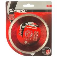 Диск алмазный отрезной matrix Professional 73184, 115 мм, 1 шт