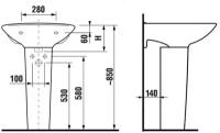 Пьедестал для раковины Jika LYRA 1927.0.000.000.1