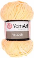 Пряжа YarnArt Velour персик (863), 100% микрополиэстер, 170м, 100г, 1шт