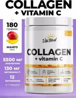 Коллаген с витамином С VitaMeal Collagen + Vitamin C, порошок, 180 грамм, Манго