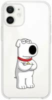 Чехол силиконовый для iPhone 12 / 12 Pro "Брайан Гриффин / Brian Griffin" с усиленным бортом для защиты камер