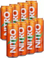 Энергетический напиток NITRO, 8х450мл (Апельсин) / С витаминами и таурином
