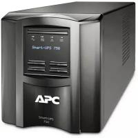 Источник бесперебойного питания APC SMT750I 750VA/500W, Line-Interactive, LCD, Out: 220-240V 6xC13, SmartSlot, USB, COM, HS User Replaceable Bat, Blac