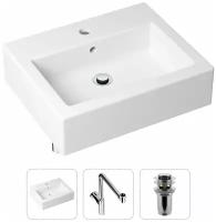 Комплект 3 в 1 Lavinia Boho Bathroom Sink 33311014 (д/к с переливом, сифон №1)