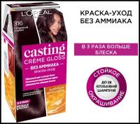 L'Oreal Paris Casting Creme Gloss стойкая краска-уход для волос, 316, Сливовый Сорбет