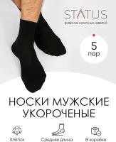 Носки STATUS, 5 пар, размер 27, черный