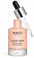 KIKO MILANO Тональная основа с эффектом второй кожи SPF 15 Liquid Skin Second Skin Foundation (15 Cool Rose)