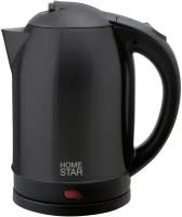 Чайник Homestar HS-1009 black (1,8 л) стальной, черный