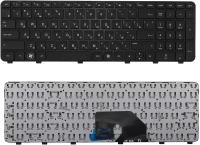 Клавиатура для ноутбука HP dv6-6000, dv6-6100 черная с черной рамкой