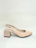 Женские туфли открытые бежевые Respect VS56-139062, кожа, размер 37
