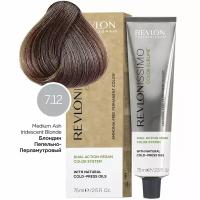 Краска для волос Revlon Professional Coloring Hair Revlonissimo Color Sublime Vegan, Веганский перманентный краситель с маслами холодного отжима, 7.12