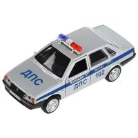 Автомобиль металлический инерционный ВАЗ 21099 спутник полиция ДПС 12 см Цвет Серебристый технопарк 21099-12SLPOL-SR