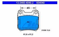 Колодки тормозные дисковые задн, OPEL: CALIBRA A 2.5 i V6 90-97, VECTRA 1.6 i 16V/1.7 TD/1.8 i 16V/2.0 DTI 16V/2.0 i/2.0 i 16V/2.2 DTI 16V/2.2 i 16V/, 13046040402 ATE 13.0460-4040.2