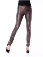 Джулия Leggy Shine 03 - леггинсы GIULIA black leather/gold 3. 3(M)