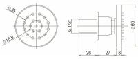 Душевая форсунка Paini 50CR721T Хром