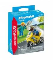 Playmobil. Конструктор арт.70380 "Boys with Motorcycle" (Гонщик на мотоцикле)