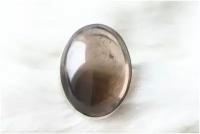 Кольцо 100% Ural, кварц, размер 17, золотой, коричневый