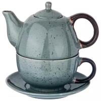 Набор Lefard 2 пр. чайник объем 400 мл и чашка объем 329 мл коллекция "Лимаж" (155-280)