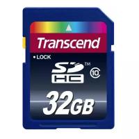 Карта памяти 32GB Transcend SDHC Class 10, 30 Mb/s